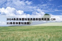 2024身高体重标准表最新版男高清（2021身高体重标准图）