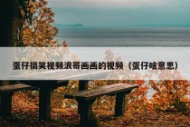 蛋仔搞笑视频浪哥画画的视频（蛋仔啥意思）