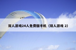 双人游戏24人免费版手机（双人游戏 2）