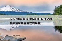 cctv5体育频道现场直播（cctv5体育频道现场直播在线观看）