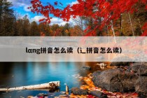 lαng拼音怎么读（辶拼音怎么读）