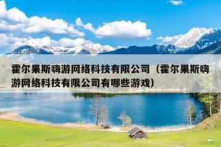 霍尔果斯嗨游网络科技有限公司（霍尔果斯嗨游网络科技有限公司有哪些游戏）