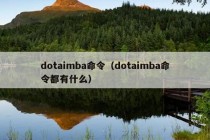 dotaimba命令（dotaimba命令都有什么）