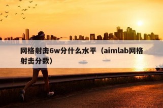 网格射击6w分什么水平（aimlab网格射击分数）