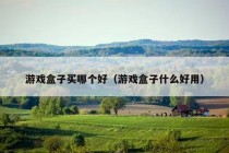 游戏盒子买哪个好（游戏盒子什么好用）