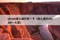 steam双人成行买一个（双人成行steam一人买）