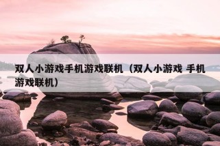 双人小游戏手机游戏联机（双人小游戏 手机游戏联机）