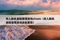 双人联机悬疑推理游戏steam（双人联机悬疑推理游戏血色蔷薇）