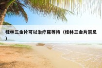 桂林三金片可以治疗尿等待（桂林三金片禁忌）