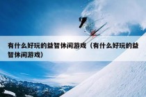 有什么好玩的益智休闲游戏（有什么好玩的益智休闲游戏）