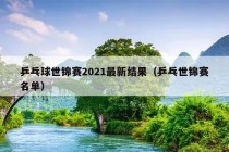 乒乓球世锦赛2021最新结果（乒乓世锦赛名单）