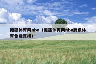 搜狐体育网nba（搜狐体育网nba腾讯体育免费直播）