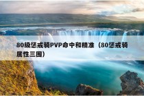 80级惩戒骑PVP命中和精准（80惩戒骑属性三围）