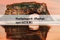 flashplayer8（flashplayer8打不开）