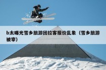 b太曝光雪乡旅游团拉客报价乱象（雪乡旅游被宰）