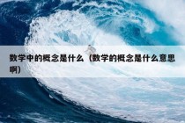 数学中的概念是什么（数学的概念是什么意思啊）