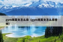 gym用英文怎么读（gym用英文怎么读视频）