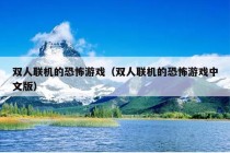 双人联机的恐怖游戏（双人联机的恐怖游戏中文版）