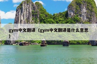 gym中文翻译（gym中文翻译是什么意思）