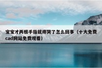 宝宝才两根手指就疼哭了怎么回事（十大免费cad网站免费观看）