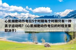 心肌细胞动作电位5个时期每个时期只有一种离子运动吗?（心肌细胞动作电位的时程主要取决于）