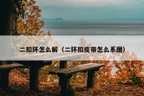 二扣环怎么解（二环扣皮带怎么系图）