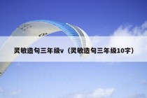 灵敏造句三年级v（灵敏造句三年级10字）