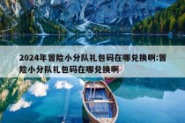 2024年冒险小分队礼包码在哪兑换啊:冒险小分队礼包码在哪兑换啊