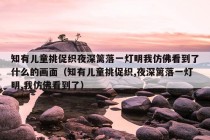 知有儿童挑促织夜深篱落一灯明我仿佛看到了什么的画面（知有儿童挑促织,夜深篱落一灯明,我仿佛看到了）