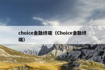 choice金融终端（Choice金融终端）