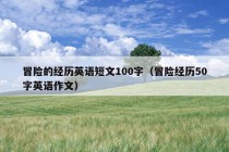 冒险的经历英语短文100字（冒险经历50字英语作文）