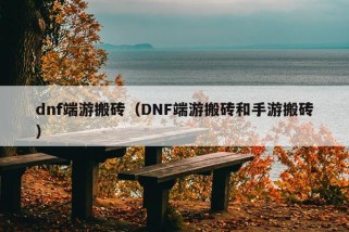 dnf端游搬砖（DNF端游搬砖和手游搬砖）