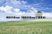 硬核手游app（硬核手游app下载安卓）