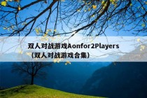 双人对战游戏Aonfor2Players（双人对战游戏合集）