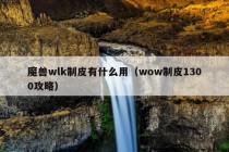 魔兽wlk制皮有什么用（wow制皮1300攻略）