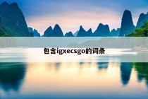 包含igxecsgo的词条