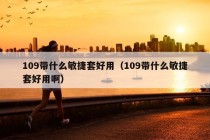 109带什么敏捷套好用（109带什么敏捷套好用啊）