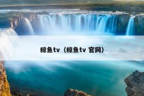 鲸鱼tv（鲸鱼tv 官网）