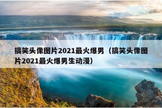 搞笑头像图片2021最火爆男（搞笑头像图片2021最火爆男生动漫）