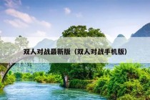 双人对战最新版（双人对战手机版）