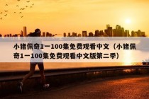 小猪佩奇1一100集免费观看中文（小猪佩奇1一100集免费观看中文版第二季）