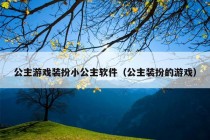 公主游戏装扮小公主软件（公主装扮的游戏）