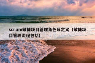 scrum敏捷项目管理角色及定义（敏捷项目管理流程包括）