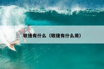 敏捷有什么（敏捷有什么用）