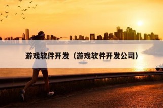 游戏软件开发（游戏软件开发公司）