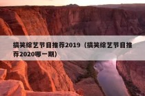 搞笑综艺节目推荐2019（搞笑综艺节目推荐2020哪一期）