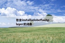 包含installadobeflashplayer的词条