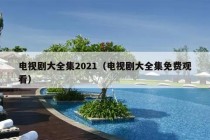 电视剧大全集2021（电视剧大全集免费观看）