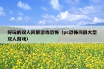 好玩的双人同屏游戏恐怖（pc恐怖同屏大型双人游戏）