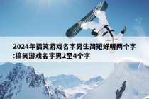 2024年搞笑游戏名字男生简短好听两个字:搞笑游戏名字男2至4个字